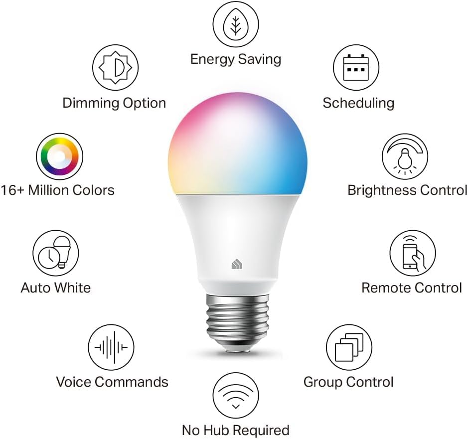 Kasa Smart muestra el cambio de color y temperatura para crear ambiente