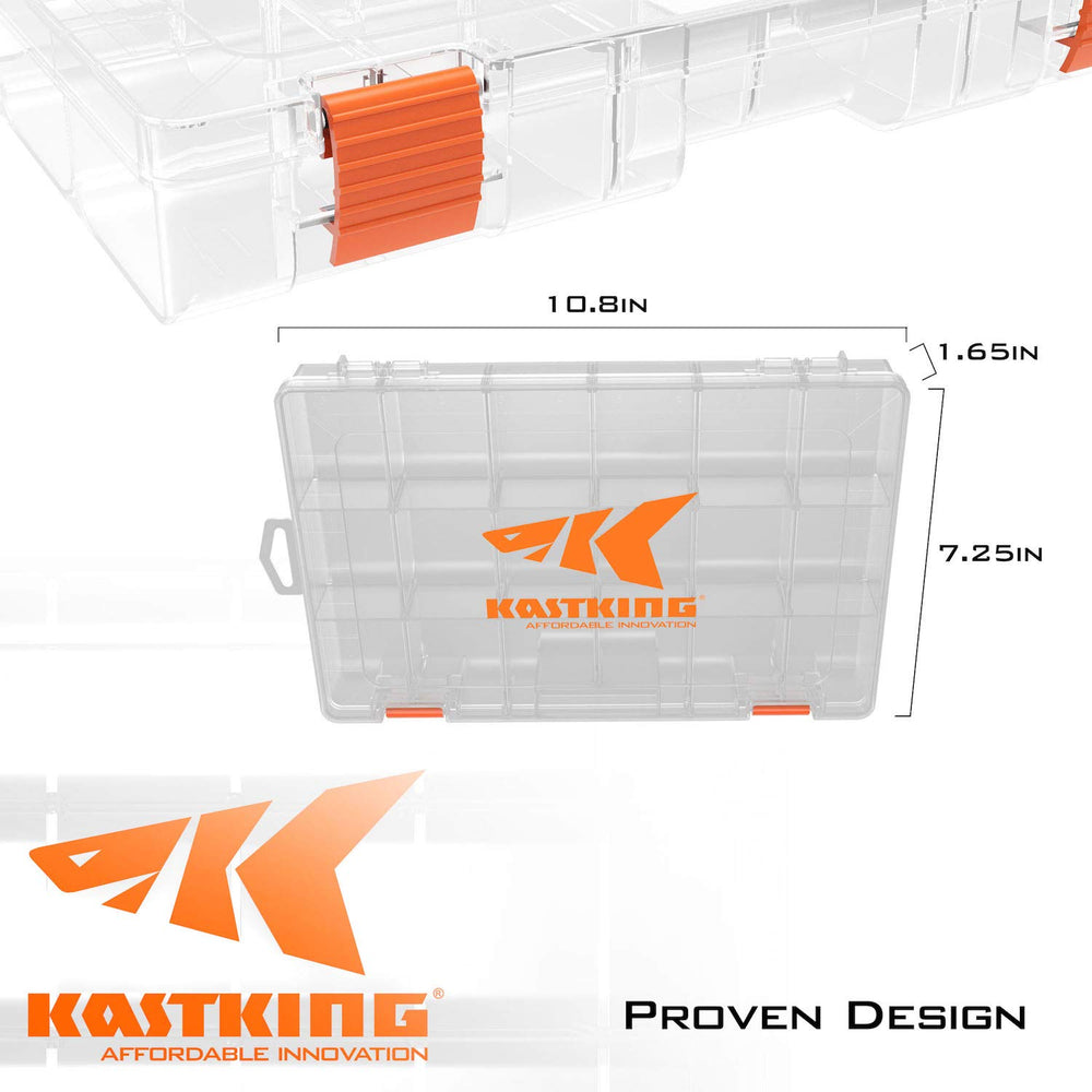 KastKing detalle del cierre robusto que asegura contenidos durante traslado