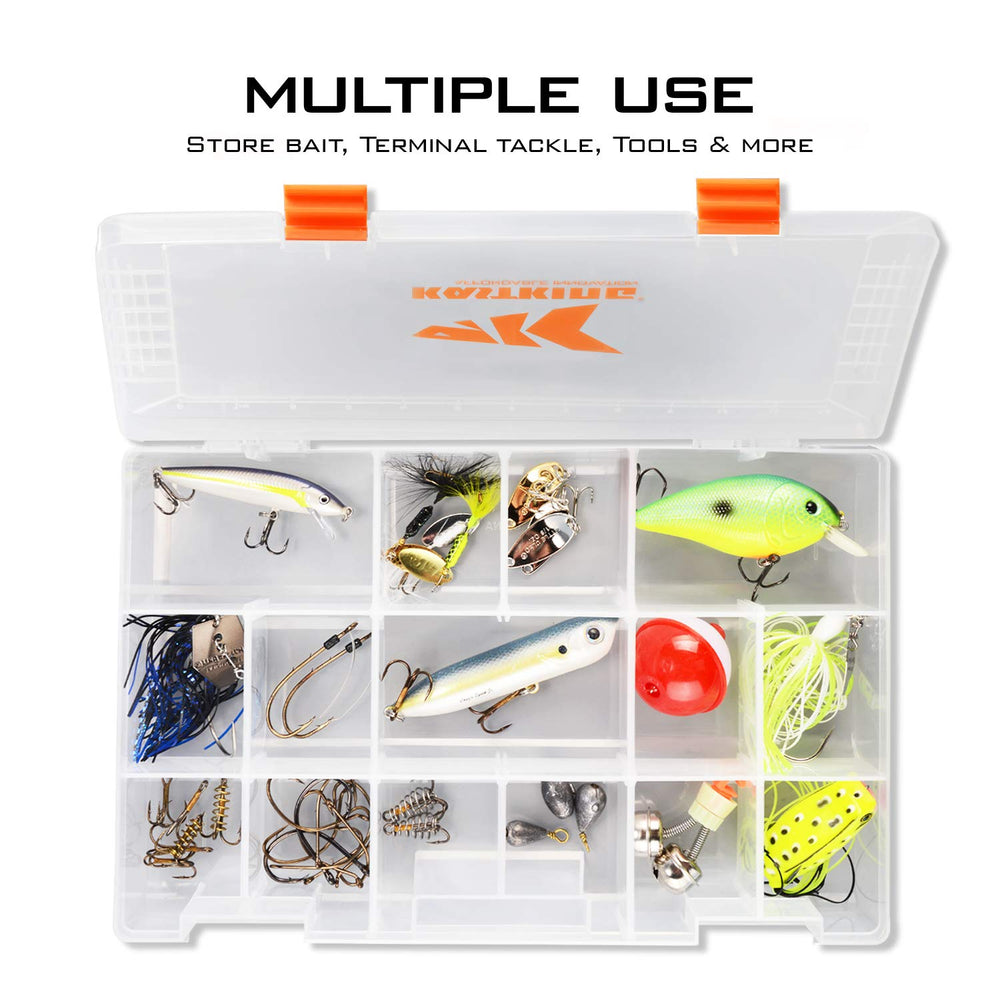 KastKing bandeja colocada dentro de bolsa de pesca compatible mostrando encaje