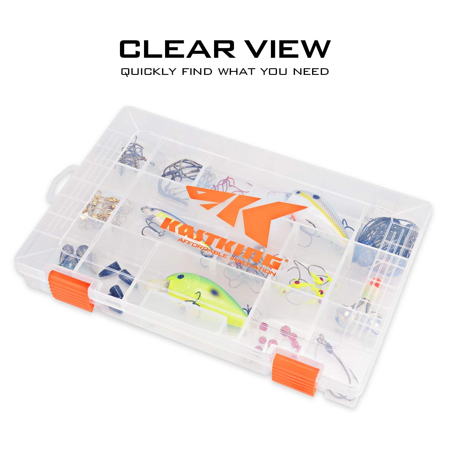 KastKing material transparente libre de BPA para ver y proteger accesorios