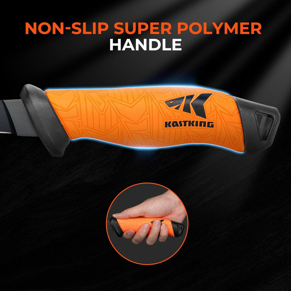 KastKing blade edge profile close-up, flexible contour-following performance