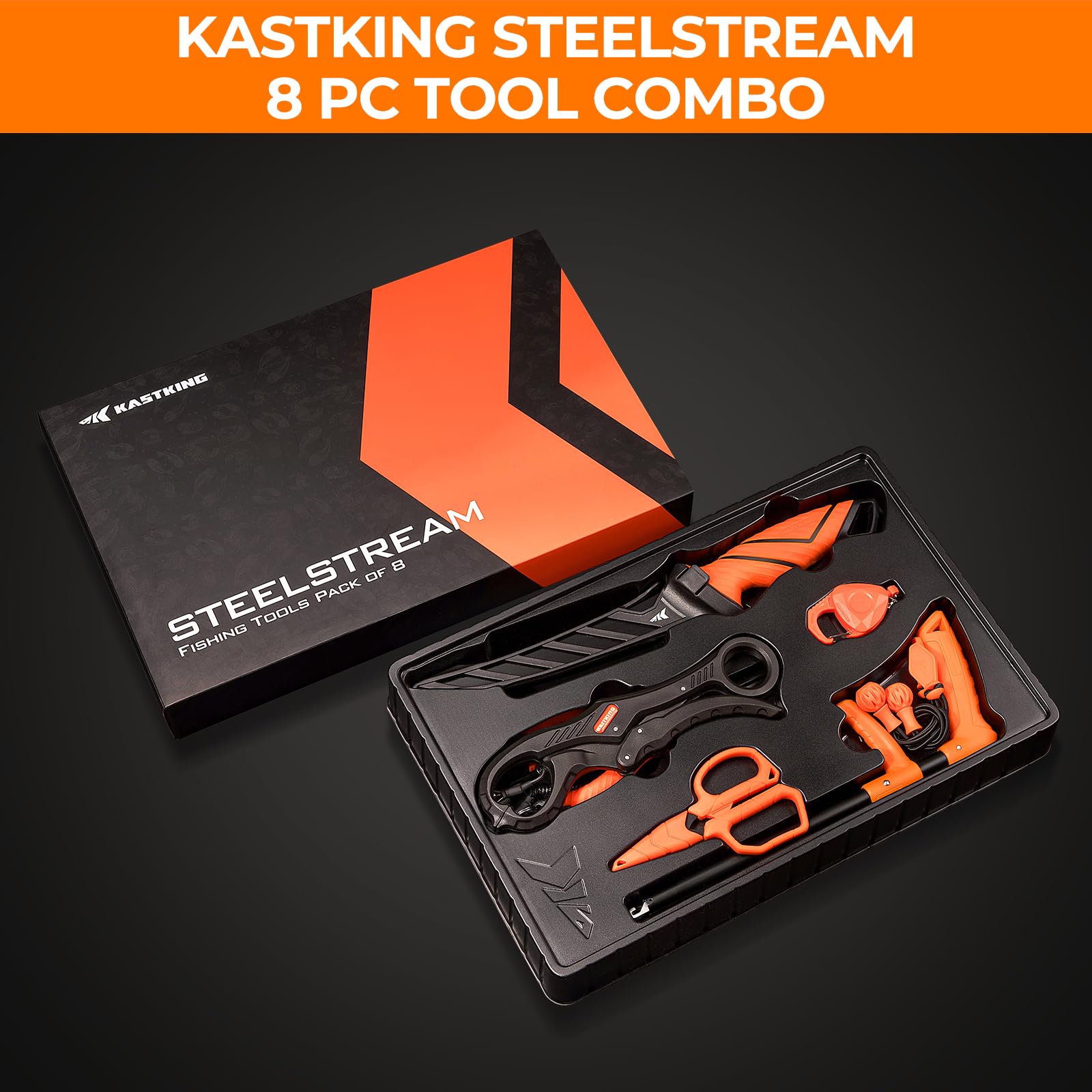 KastKing conjunto completo montado mostrando portabilidad y organización