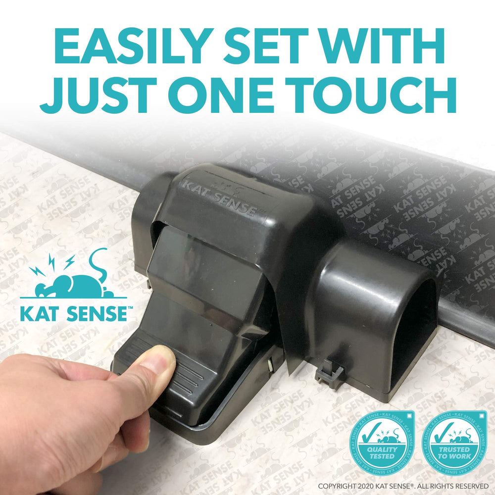 Kat Sense primer plano del cierre y bloqueo que retiene al roedor de forma segura