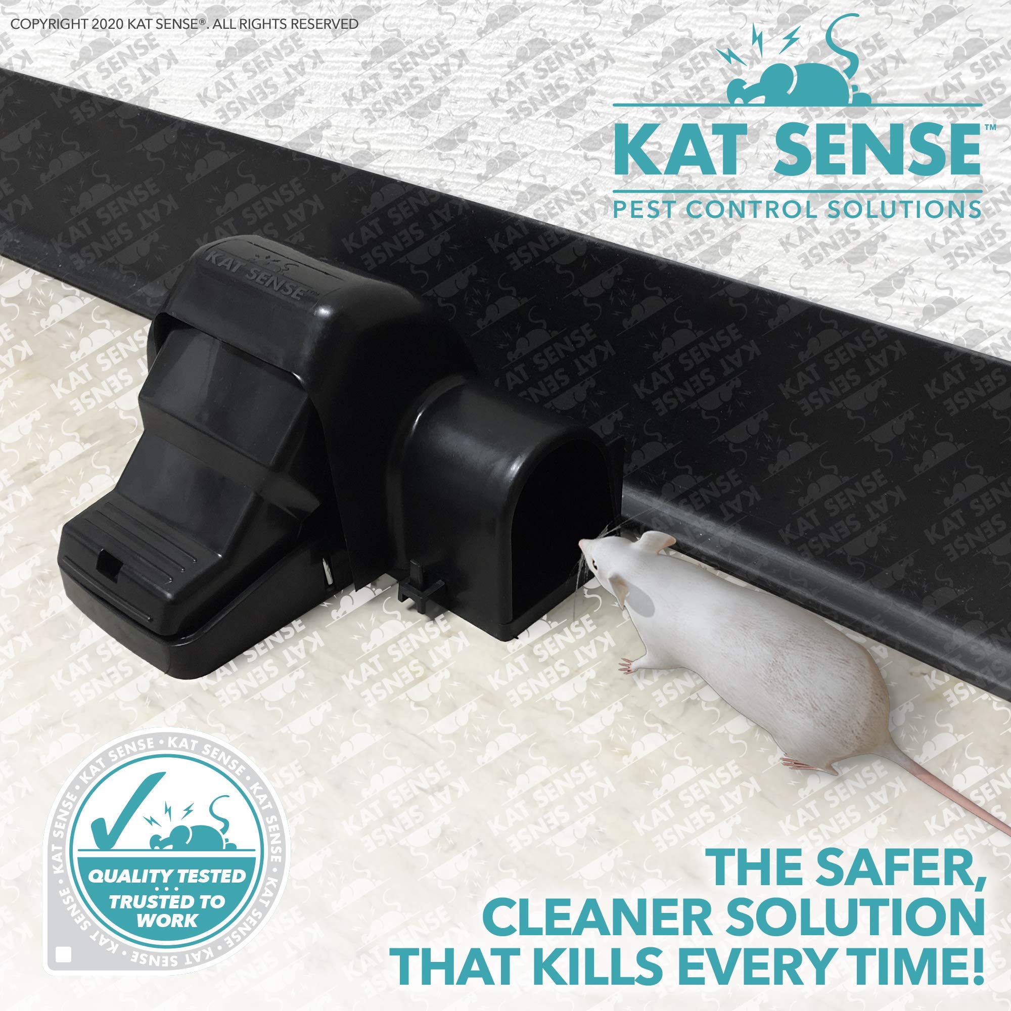 Kat Sense colocada junto a una pared interior demostrando uso doméstico seguro