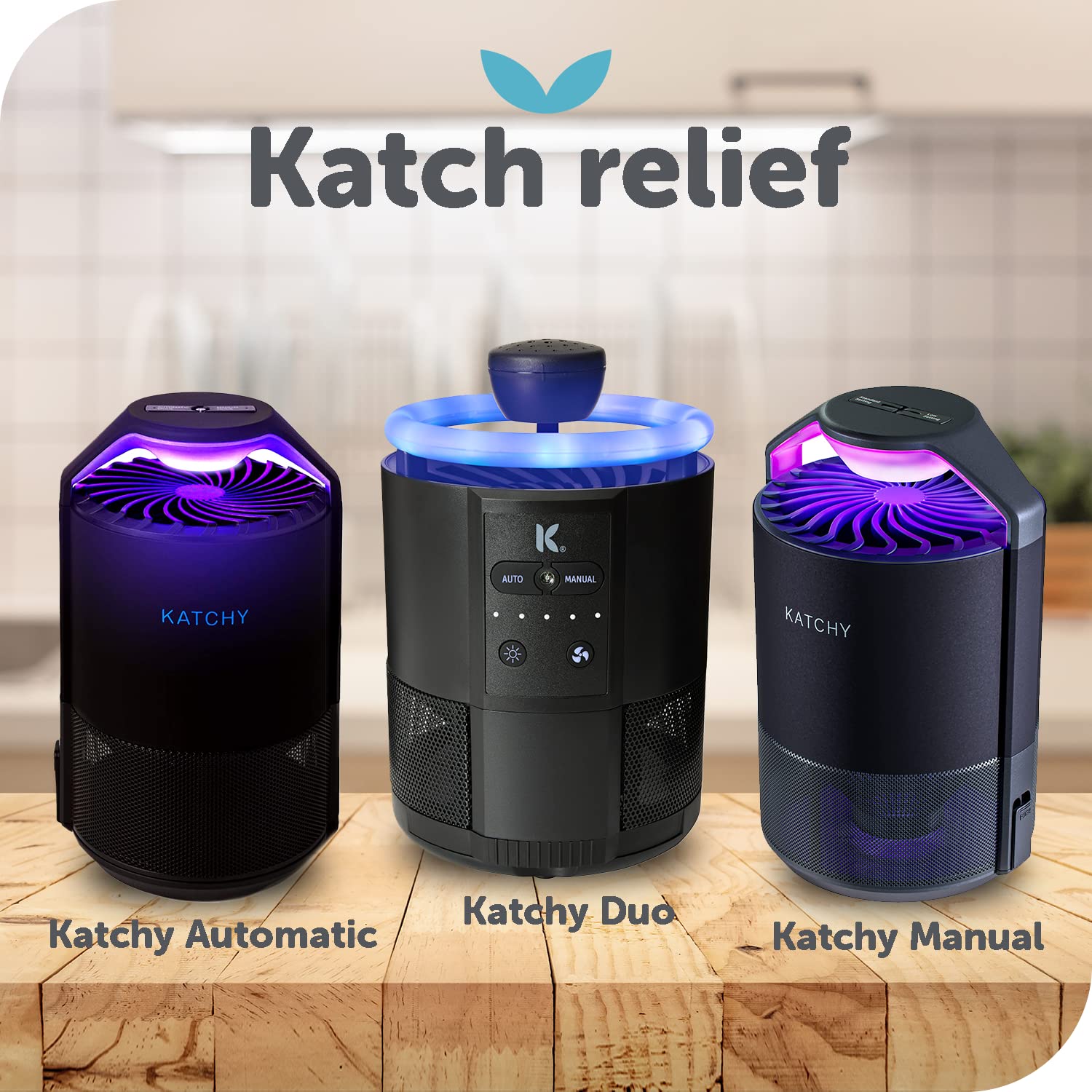 KATCHY pack de ocho unidades dispuesto antes de colocar en el dispositivo