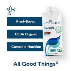KATE FARMS primer plano de textura cremosa que facilita consumo y apetito