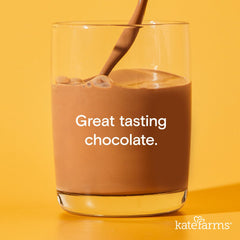 KATE FARMS lateral con información nutricional clara y aporte calórico