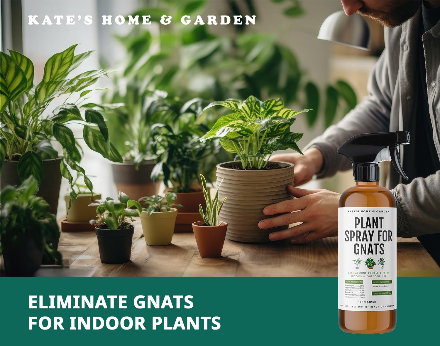 Kate's Home & Garden trampa con insectos atrapados, monitoreo efectivo