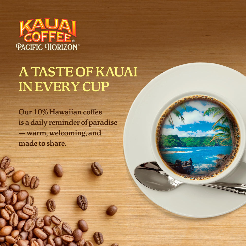 Kauai Coffee cápsula K-Cup en mano listada para máquina Keurig
