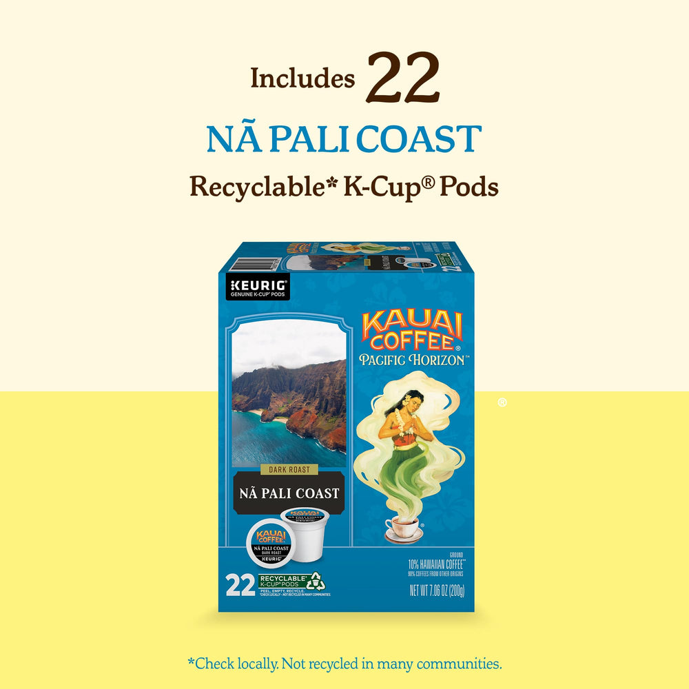 Kauai Coffee cápsula en máquina Keurig lista para extraer café