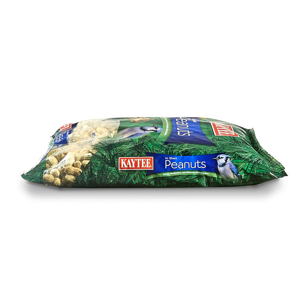 Kaytee bag beside ruler showing two 5 lb bags for scale and storage