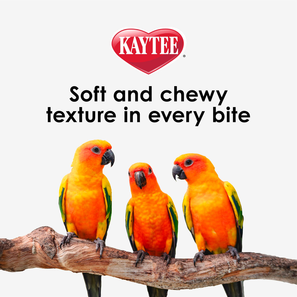 Kaytee Nutrisoft primer plano sabor frutas naturales que atrae a las aves