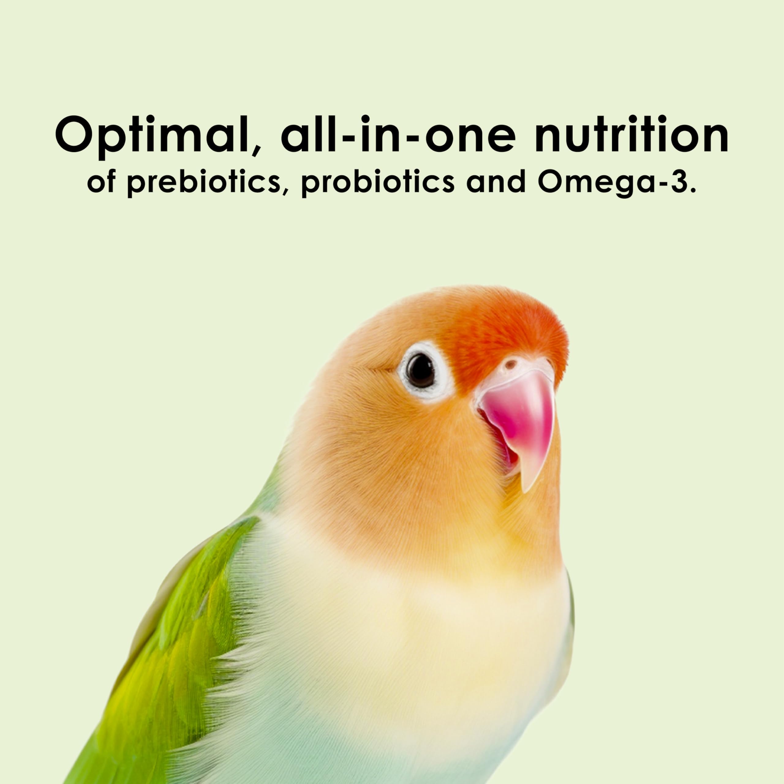 Kaytee Nutrisoft etiqueta con lista de ingredientes naturales y sin aditivos