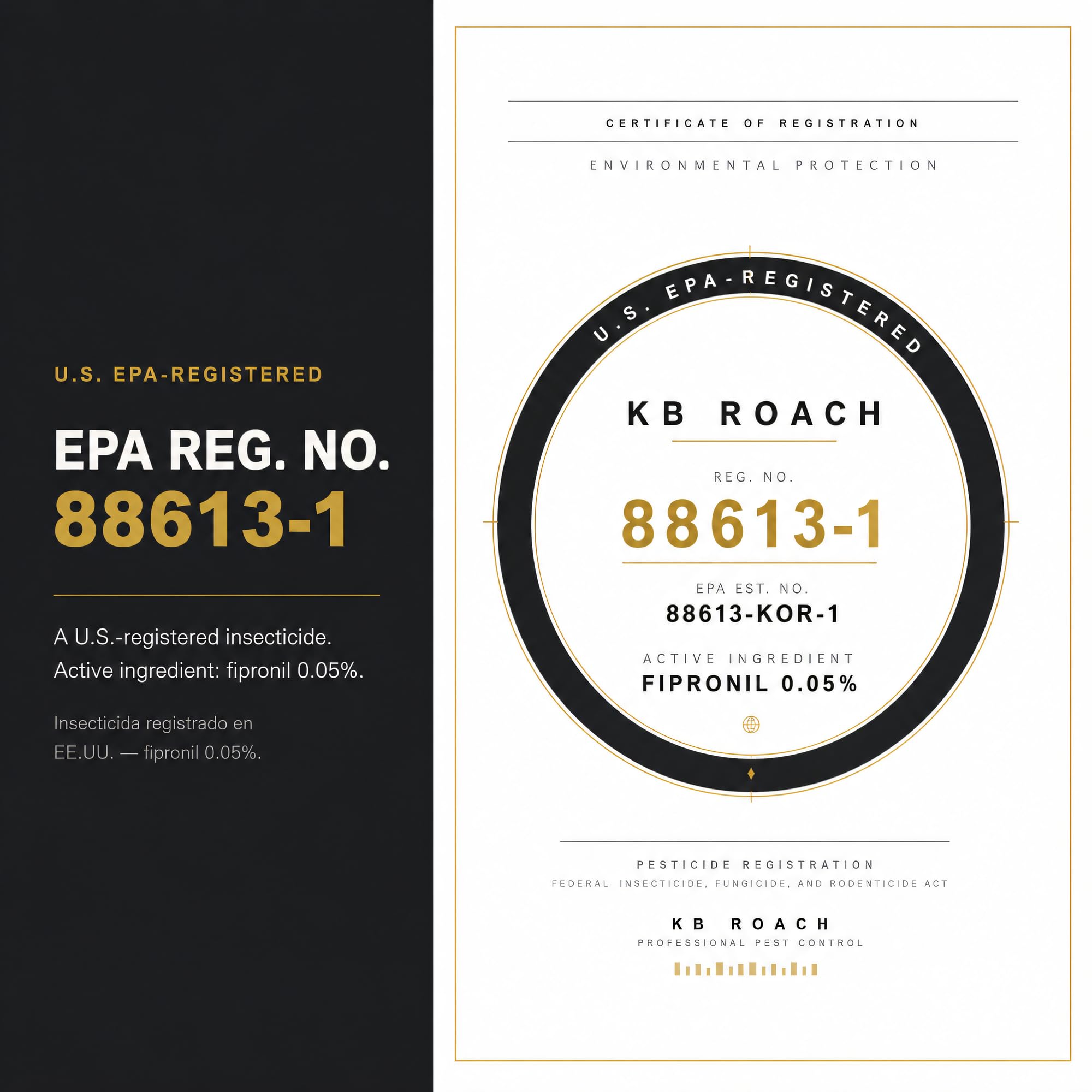 KB Roach Bait Gel in a clean kitchen setting showing homeowner-friendly use