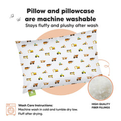 KeaBabies almohada colocada en cuna de viaje, ideal para traslados