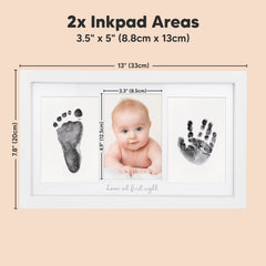KeaBabies detalle del marco de madera y cristal protege la huella