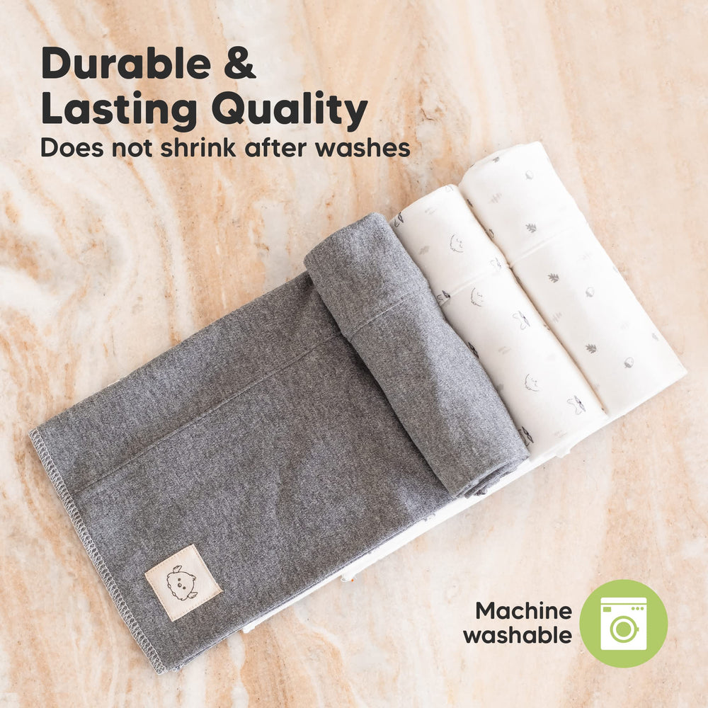 KeaBabies borde y doble capa que añaden durabilidad y absorción