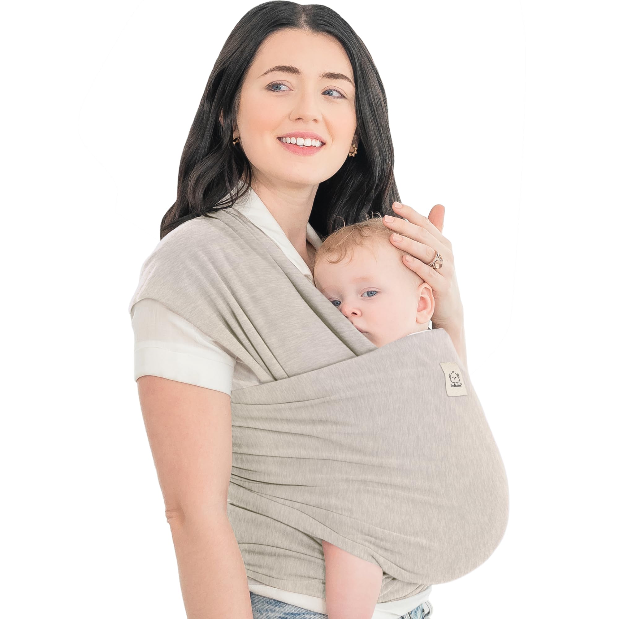 KeaBabies fular empaquetado stone gray, compacto para viaje