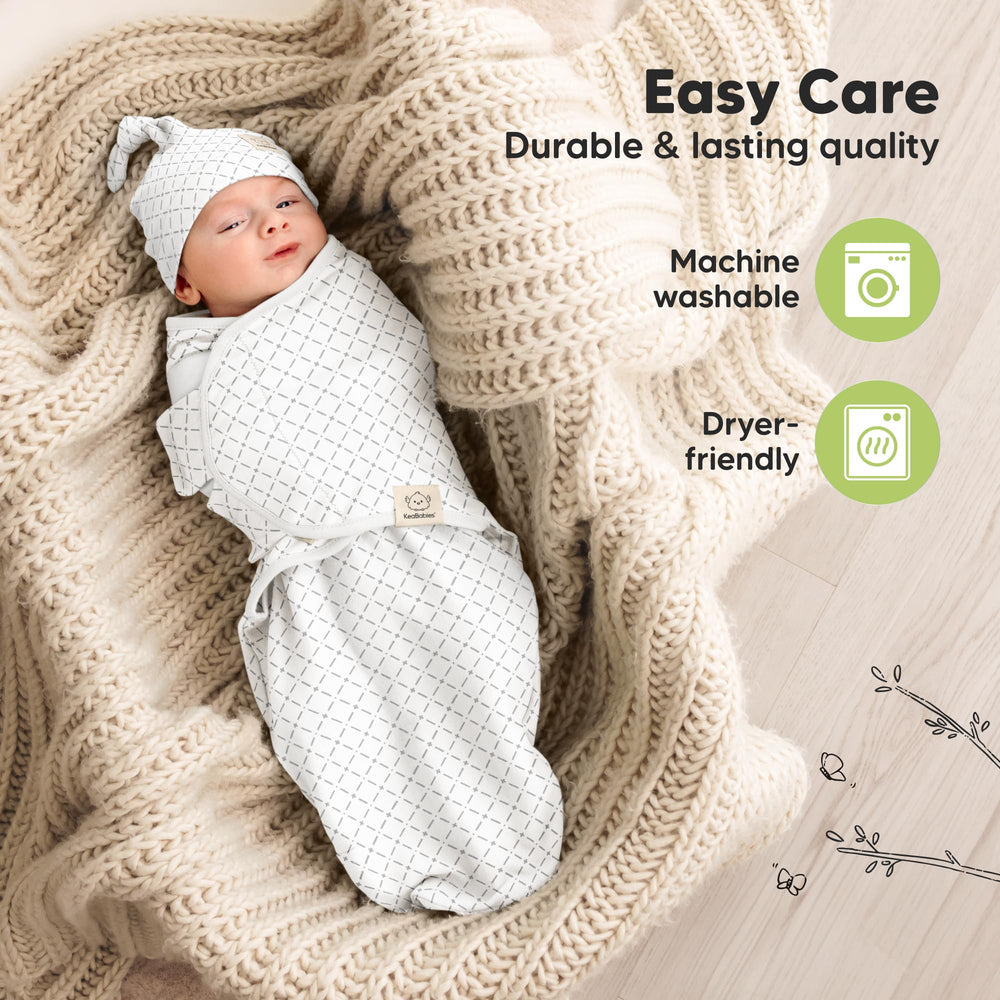 KeaBabies swaddle in a styled nursery showing practical everyday use