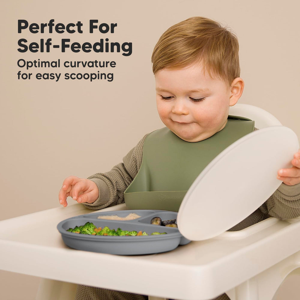 KeaBabies plato adherido a silla de bebé para comidas sin derrames