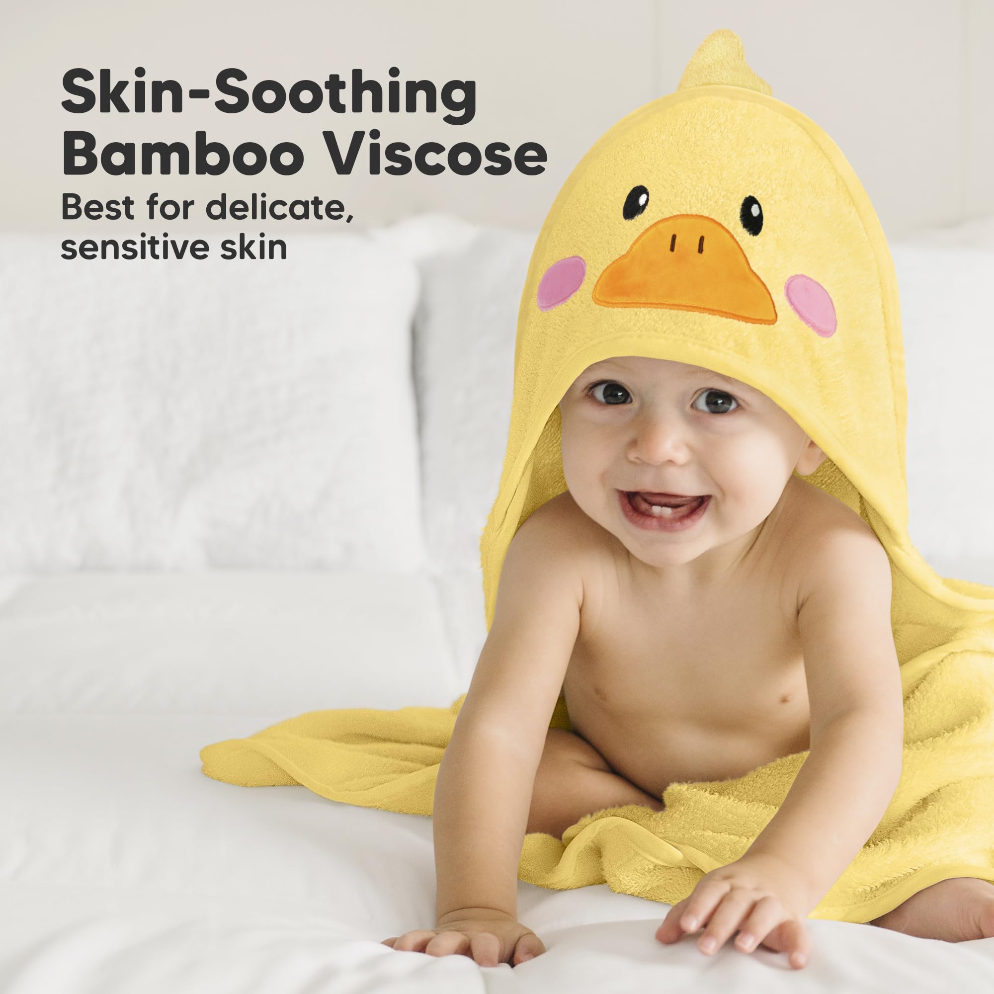 KeaBabies primer plano de la textura viscosa de bambú, tacto ultra-suave