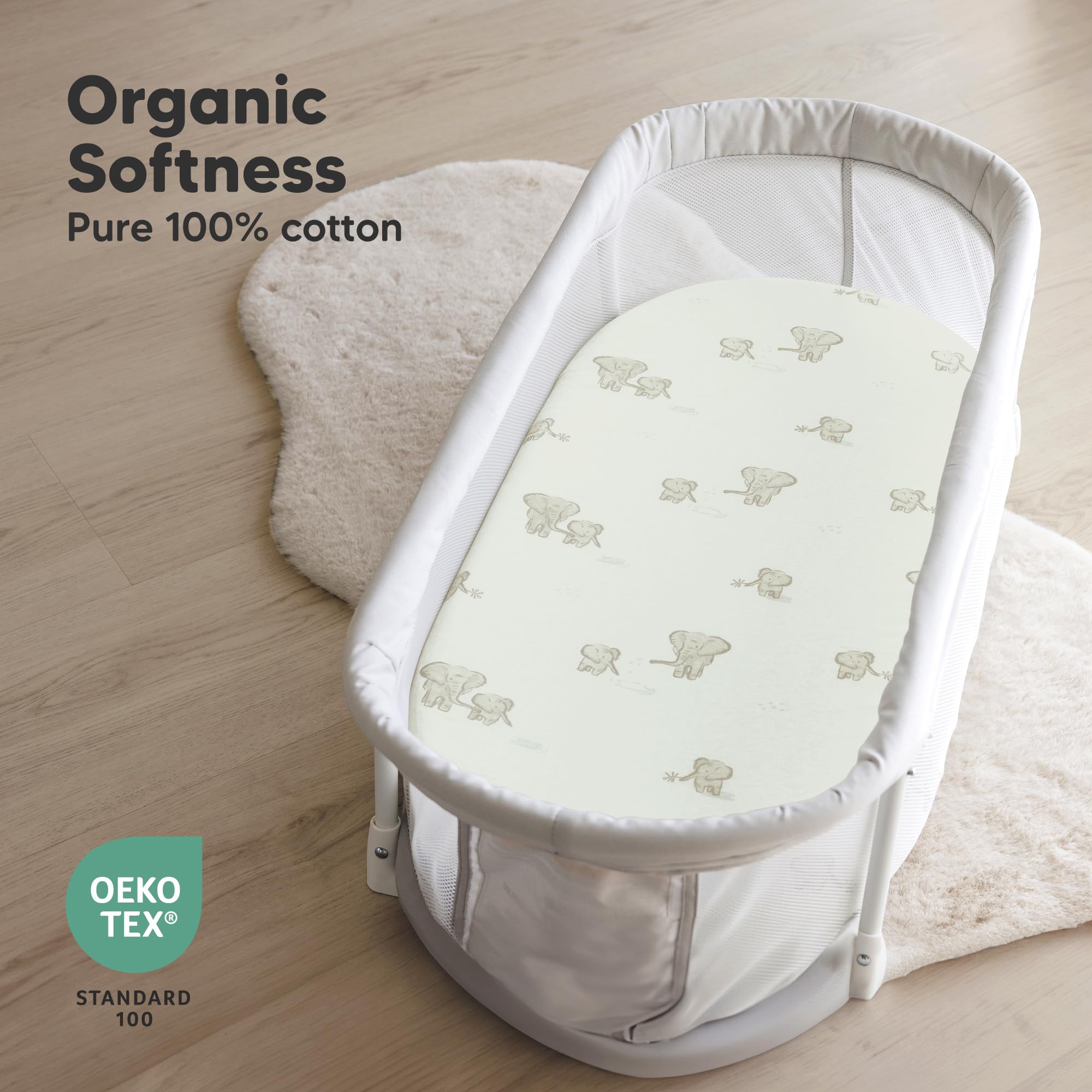 KeaBabies textura del algodón orgánico, superficie suave y transpirable