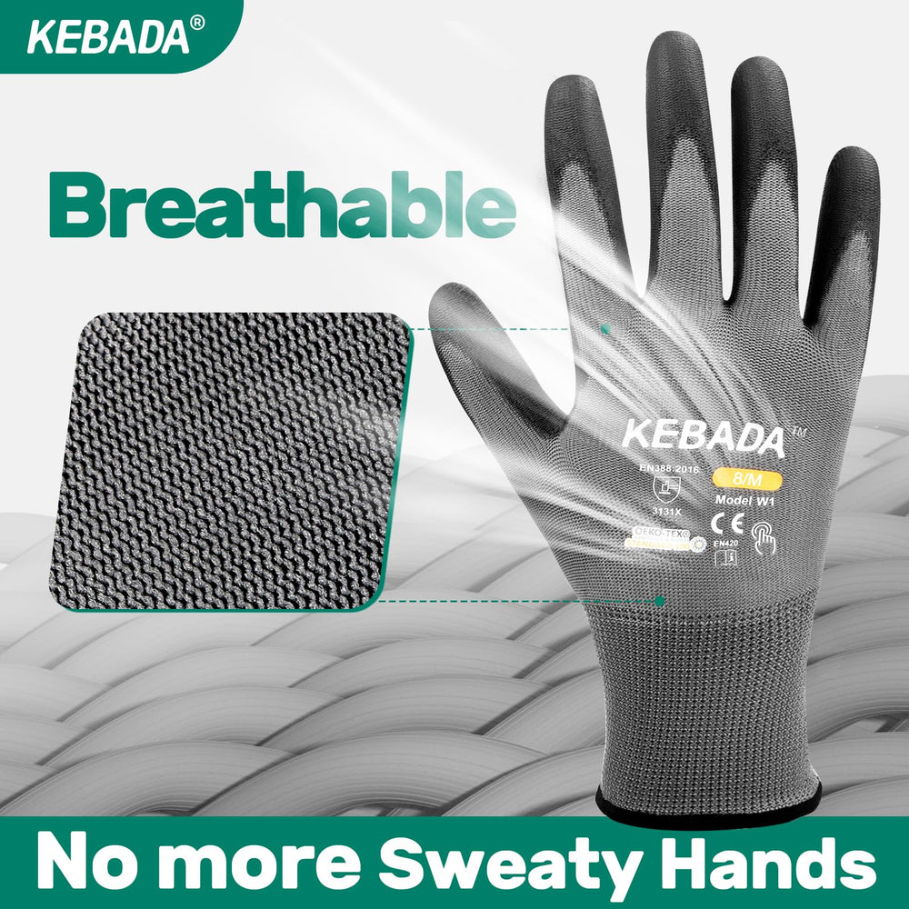 Kebada guantes en escena de jardinería, protección y comodidad
