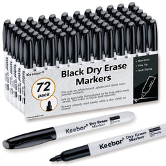 Keebor frontal pack 72 marcadores negro muestra ahorro y disponibilidad