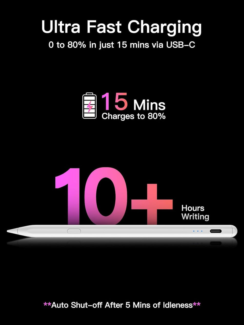 KEEPRO puerto USB-C cargando rápido para mayor tiempo de trabajo