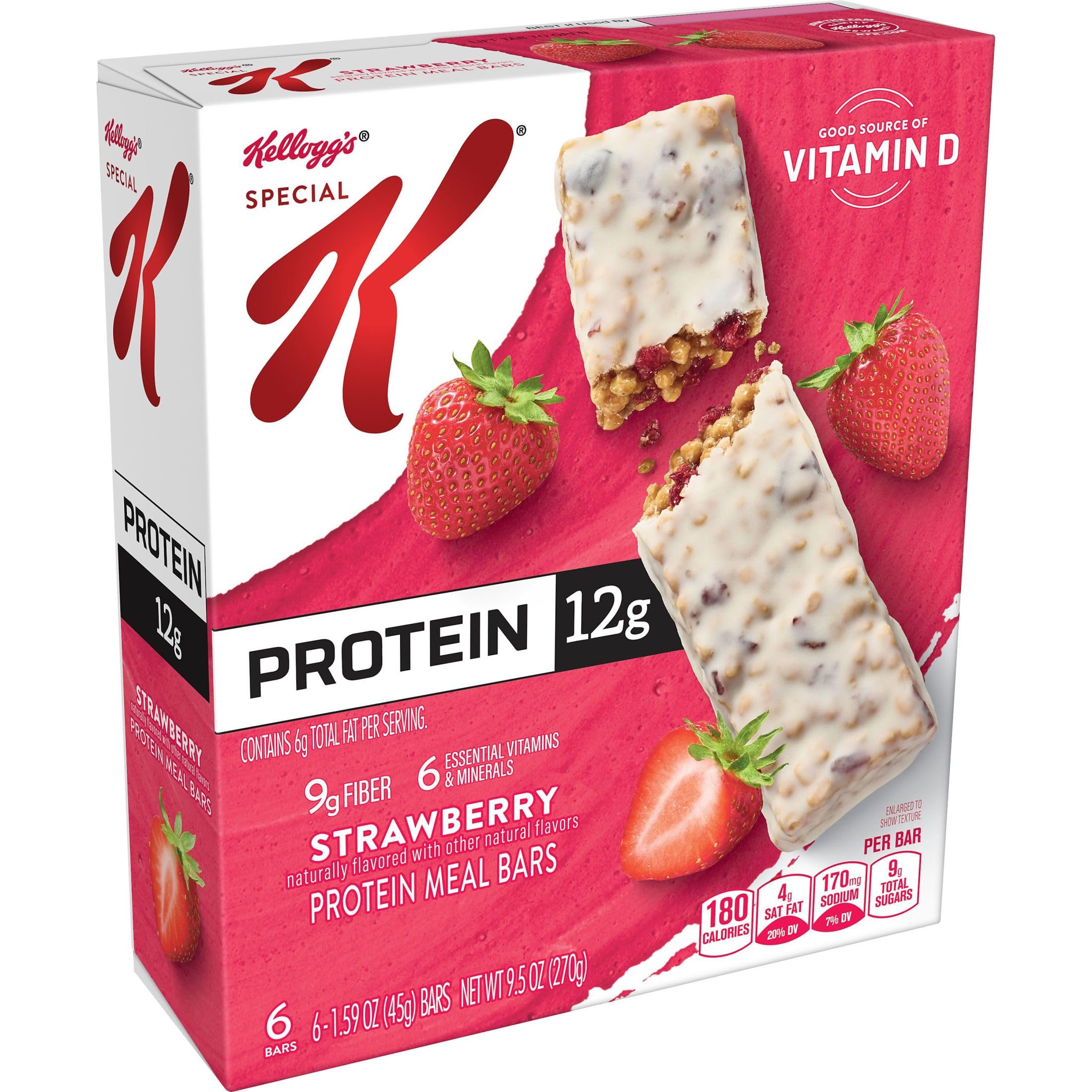 Kellogg's Special K caja abierta con 18 barras lista para almacenar y llevar