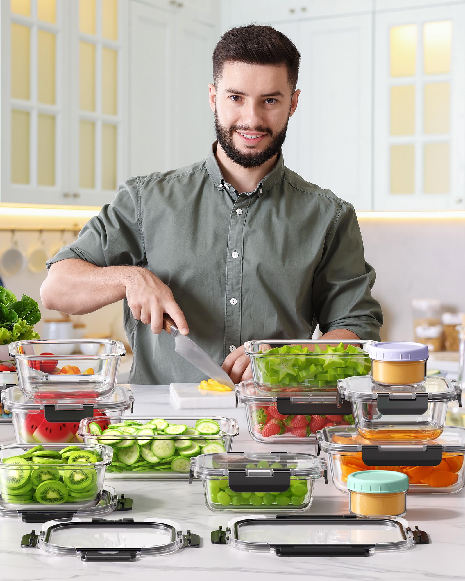 KEMETHY recipiente con comida listo para llevar, ideal para almuerzos fuera