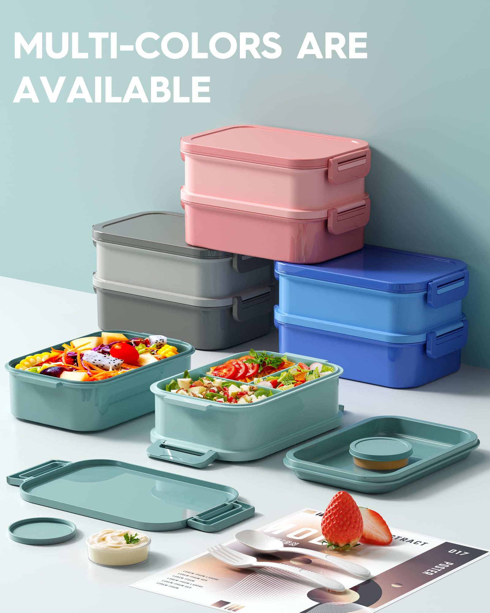 KEMETHY recipientes para salsas y cubiertos incluidos, conveniencia