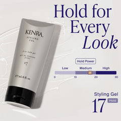 Kenra aplicación en manos y cabello húmedo para peinado controlado