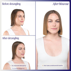 Kenra producto aplicado en cabello seco tras secado para brillo y control del frizz