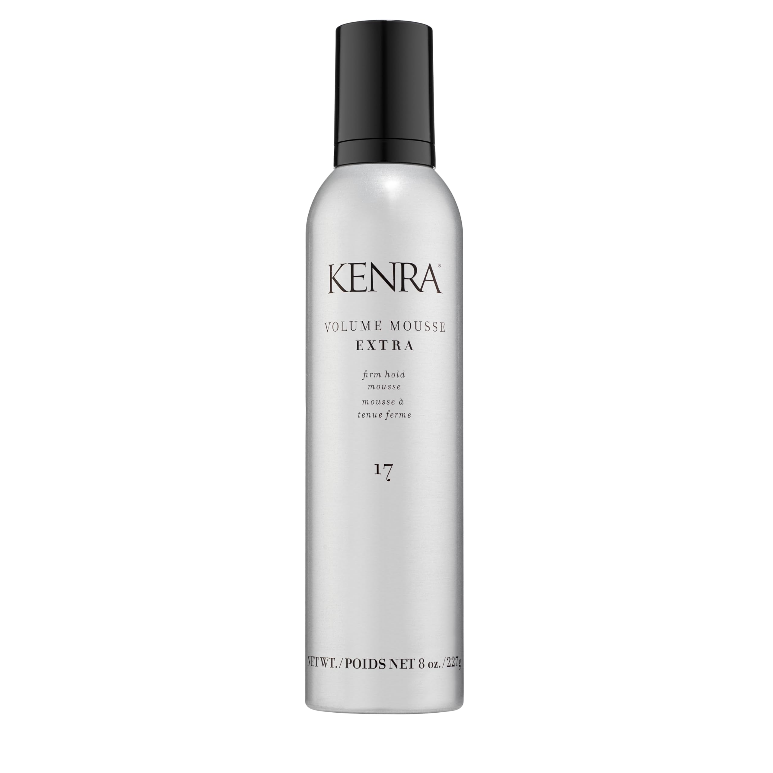 Kenra envase frontal mostrando diseño y tamaño útil
