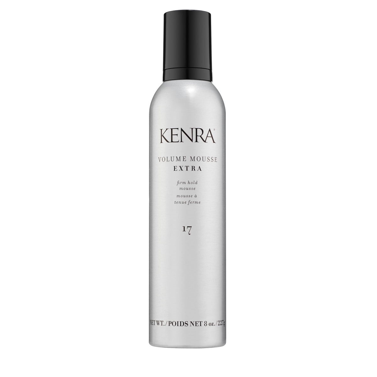 Kenra envase frontal mostrando diseño y tamaño útil