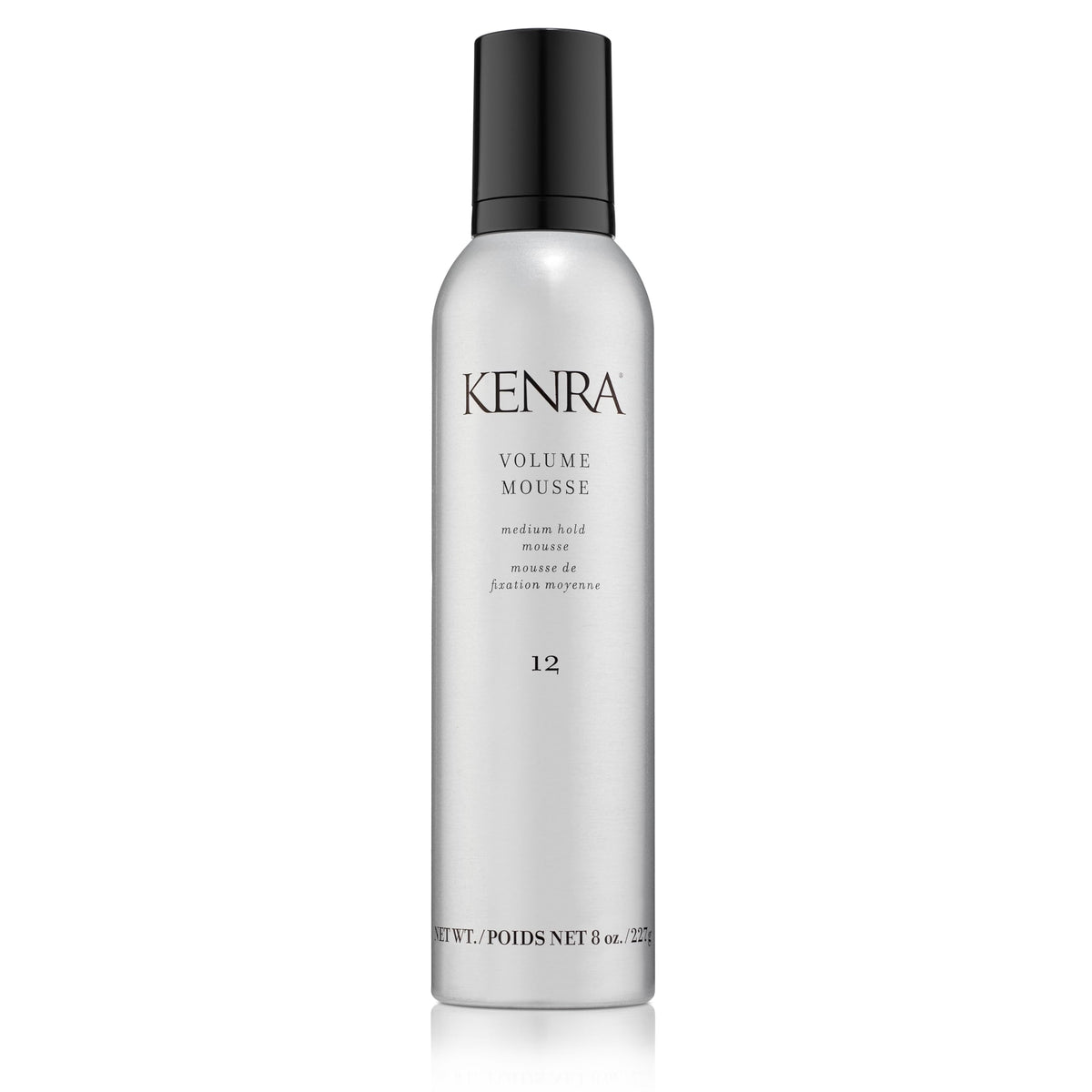 Kenra envase frontal mostrando volumen y control para peinados