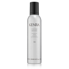 Kenra envase frontal mostrando volumen y control para peinados