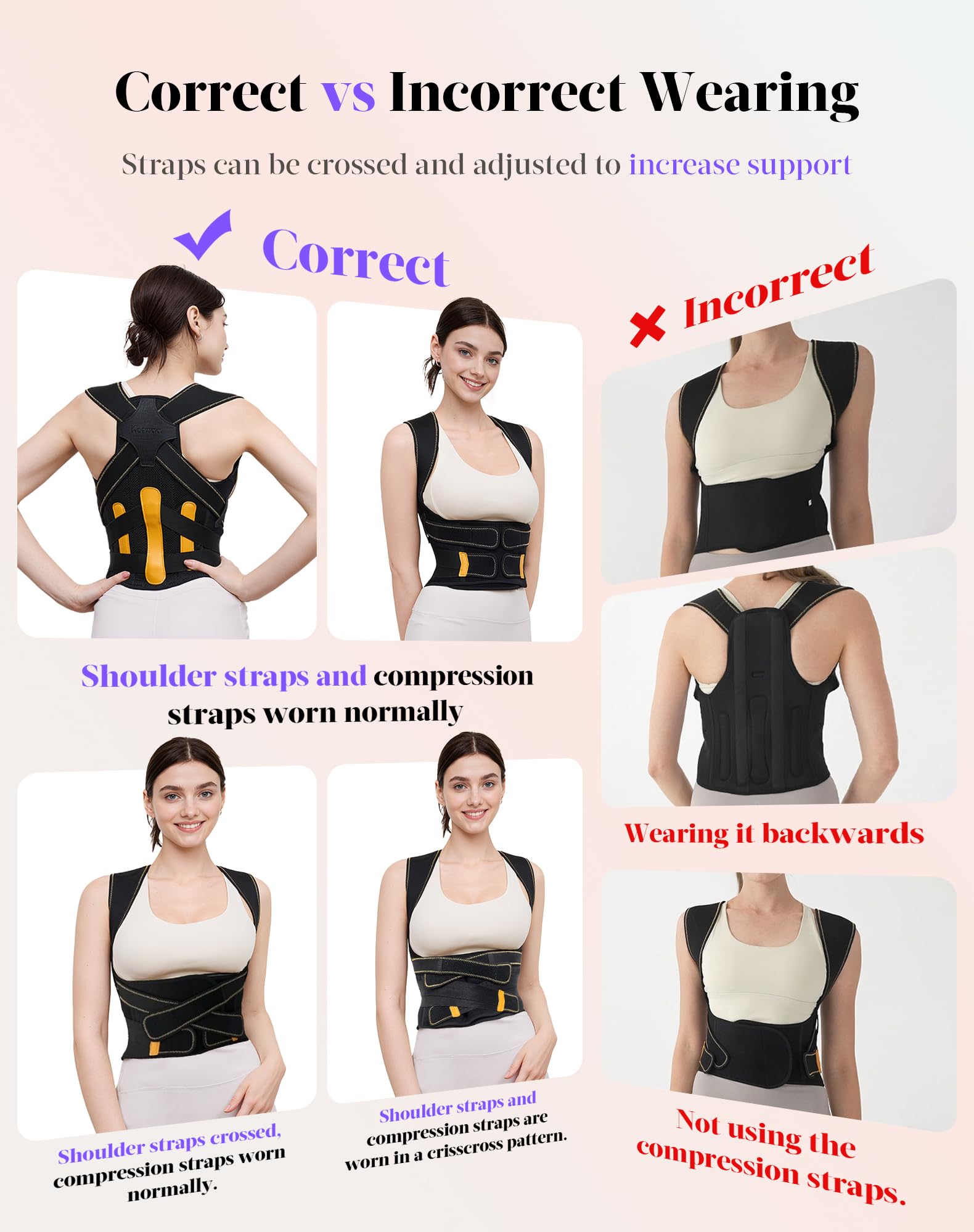 Kepwaa corsé discreto bajo una camisa para uso diario