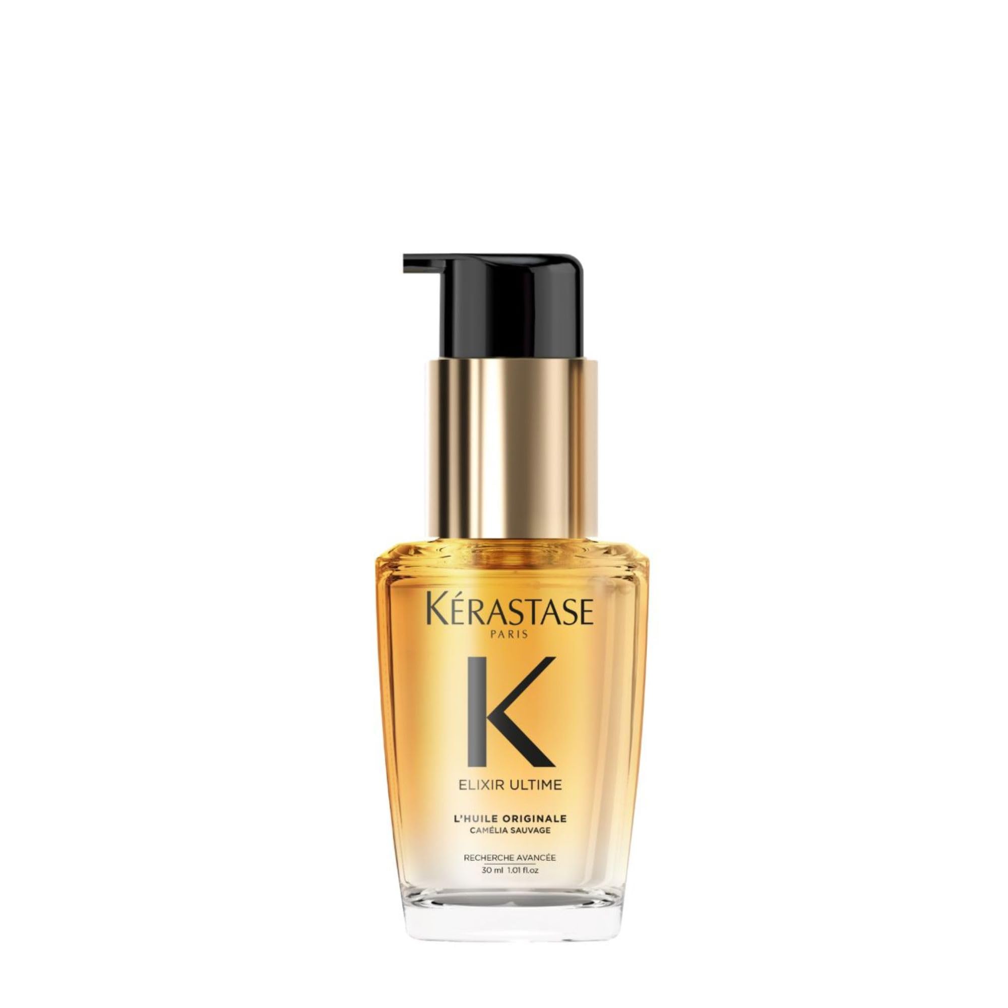 KÉRASTASE frasco frontal con aceite para brillo instantáneo