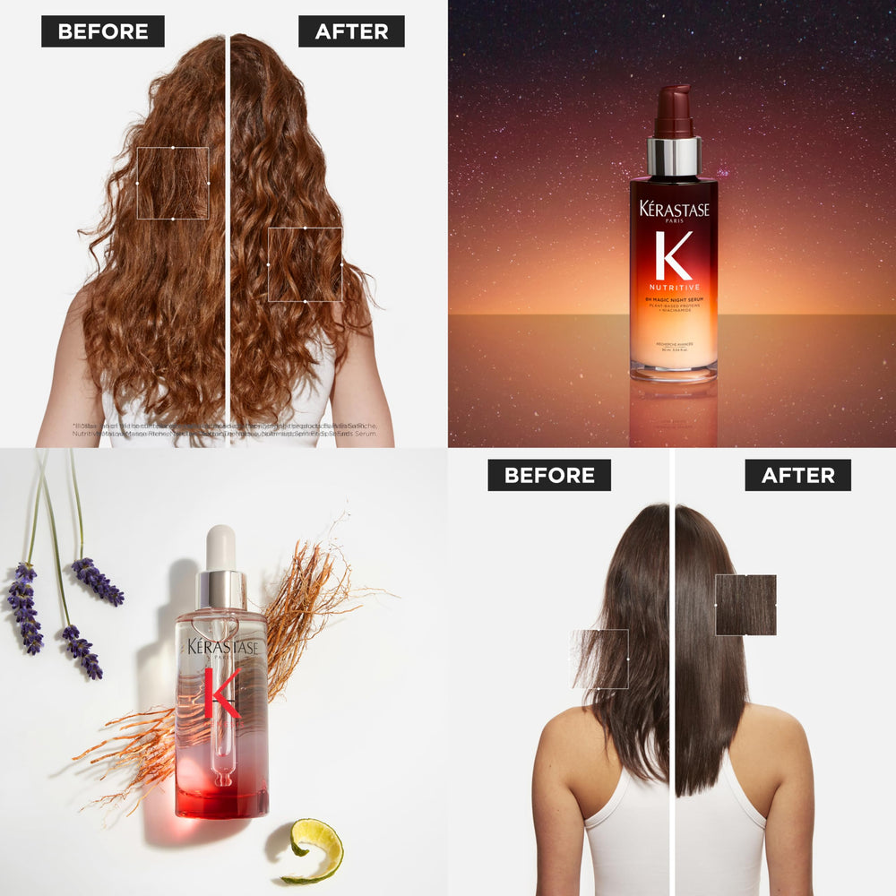 KÉRASTASE Genesis sérum primer plano de botella indicando fortaleza capilar