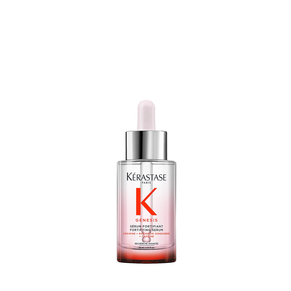 KÉRASTASE envase frontal del sérum mostrando diseño profesional y beneficio fortificante