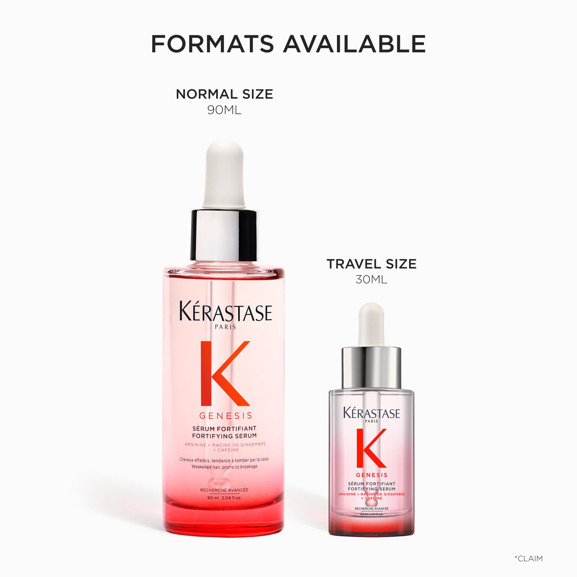 KÉRASTASE pipeta con textura ligera del sérum que ilustra absorción sin residuos