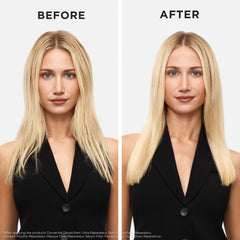KÉRASTASE before and after hair showing improved shine