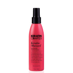 Keratin Complex envase frontal mostrando diseño y beneficio anti-frizz