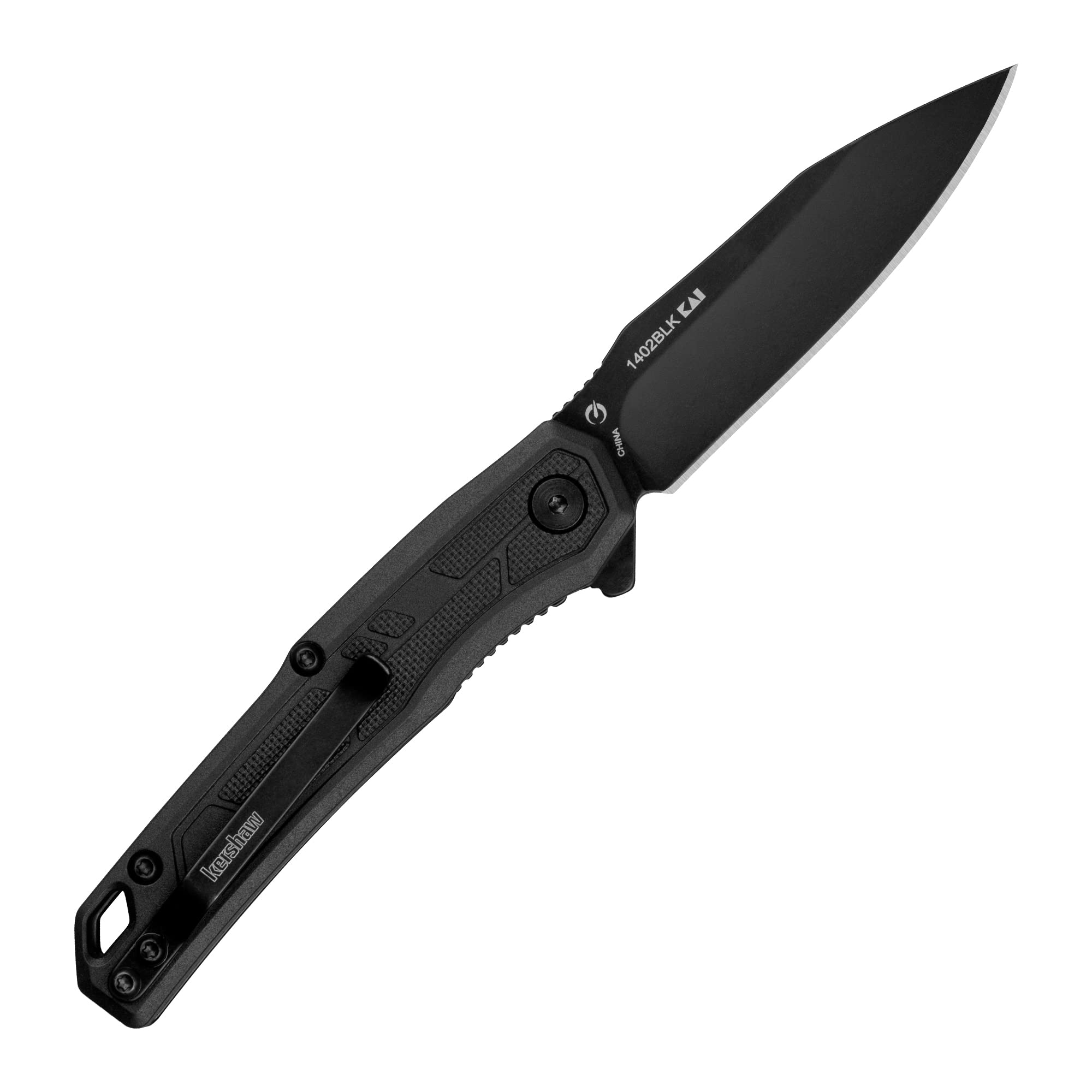 Kershaw Appa detalle de empuñadura de nailon con textura para mejor agarre