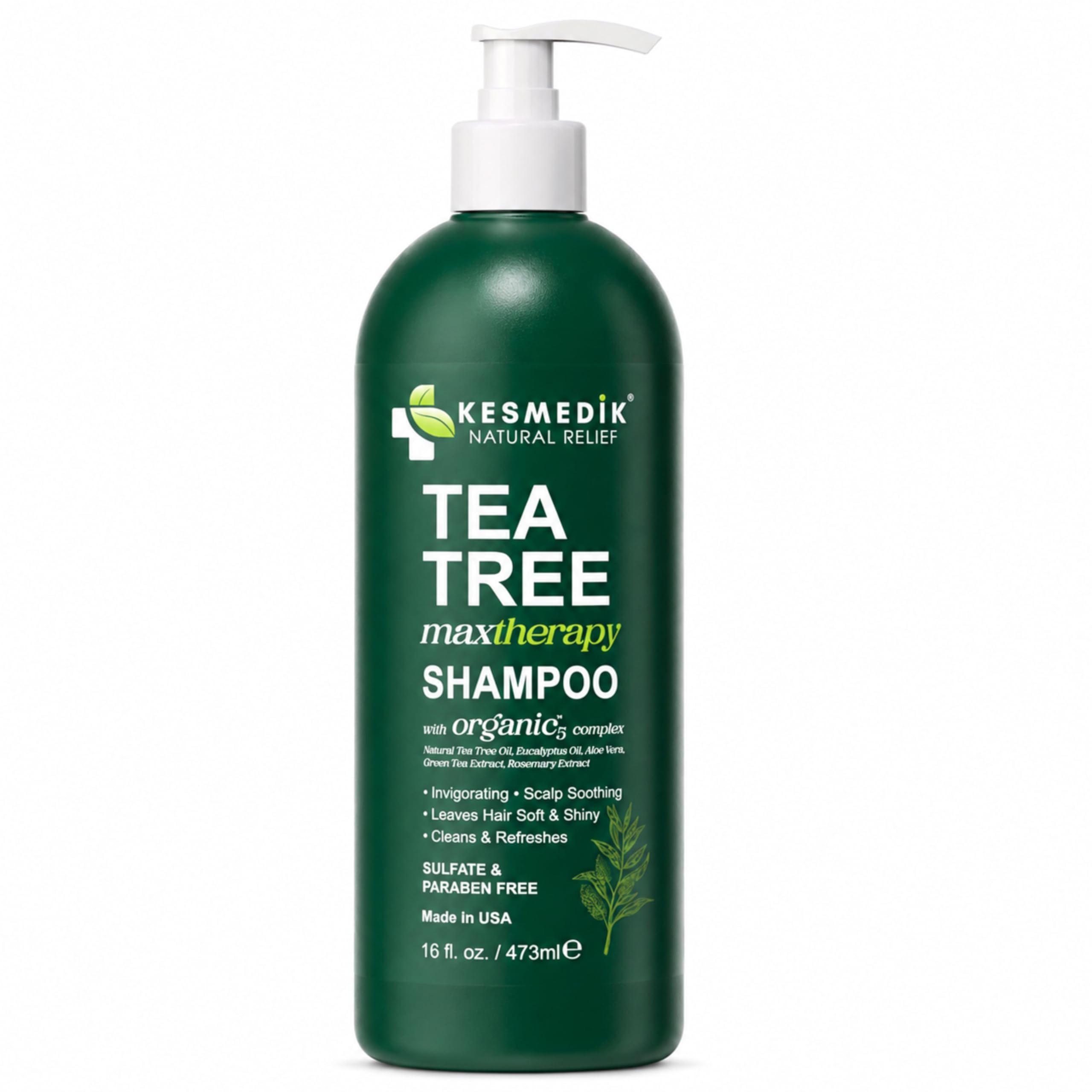 KESMEDIK primer plano de gotas de aceite de árbol de té natural