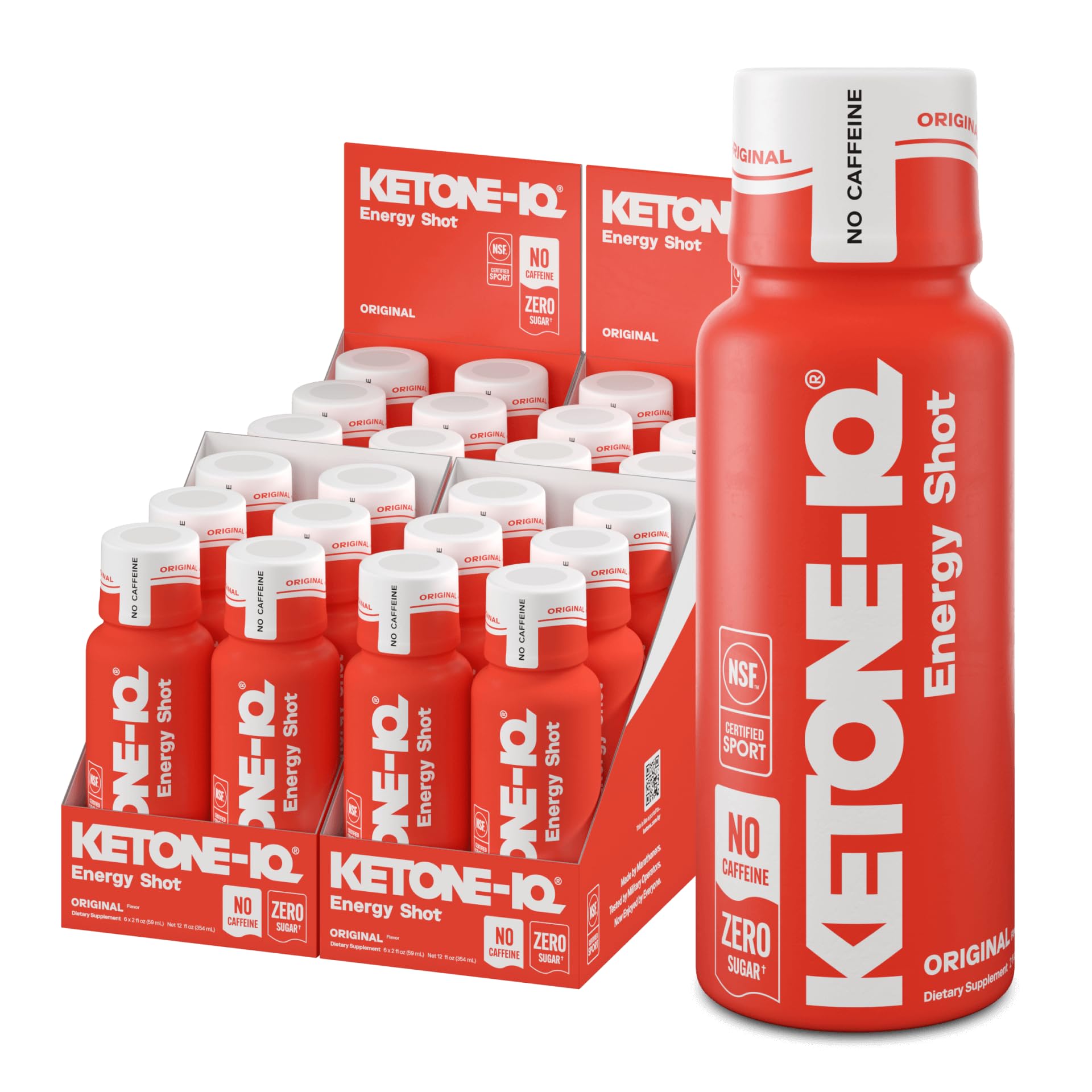 Ketone Iq frente del empaque mostrando el pack de 24 y facilidad de transporte