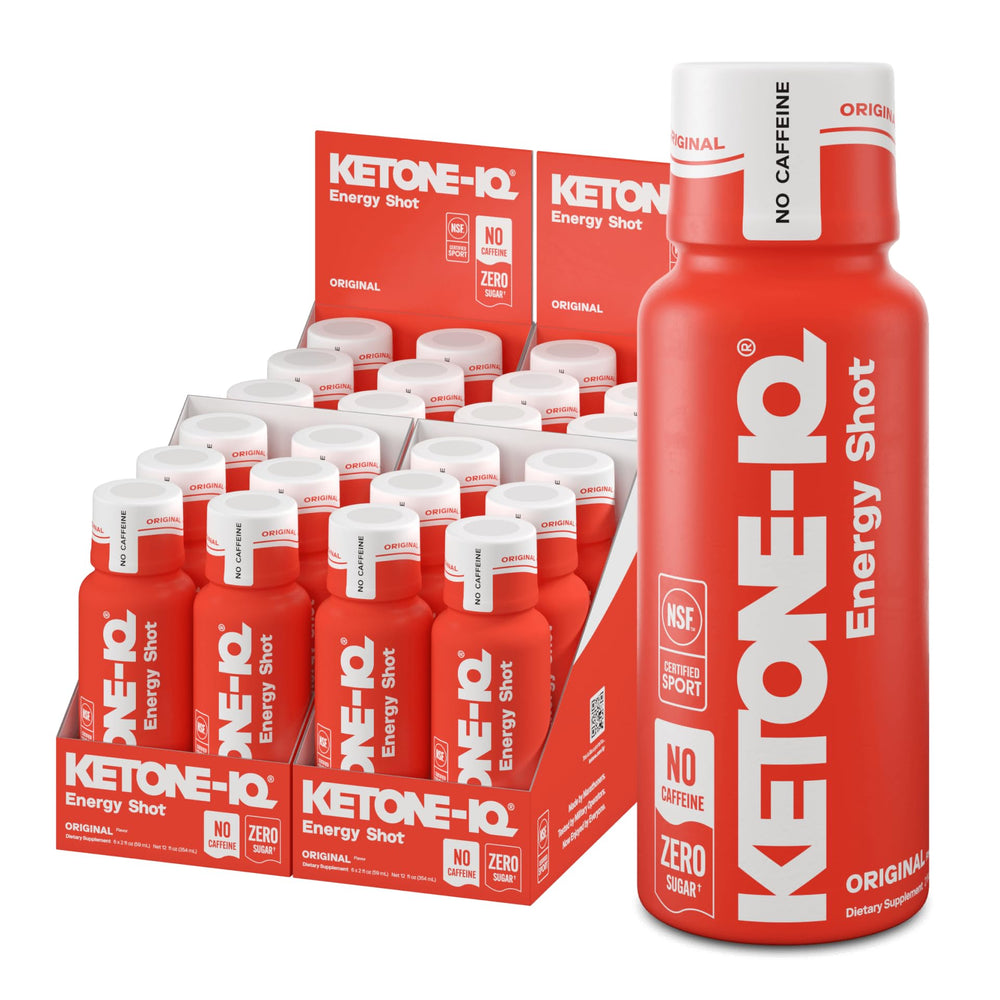 Ketone Iq frente del empaque mostrando el pack de 24 y facilidad de transporte
