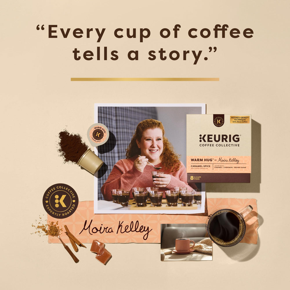 KEURIG COFFEE COLLECTIVE taza servida con espuma que resalta notas de caramelo
